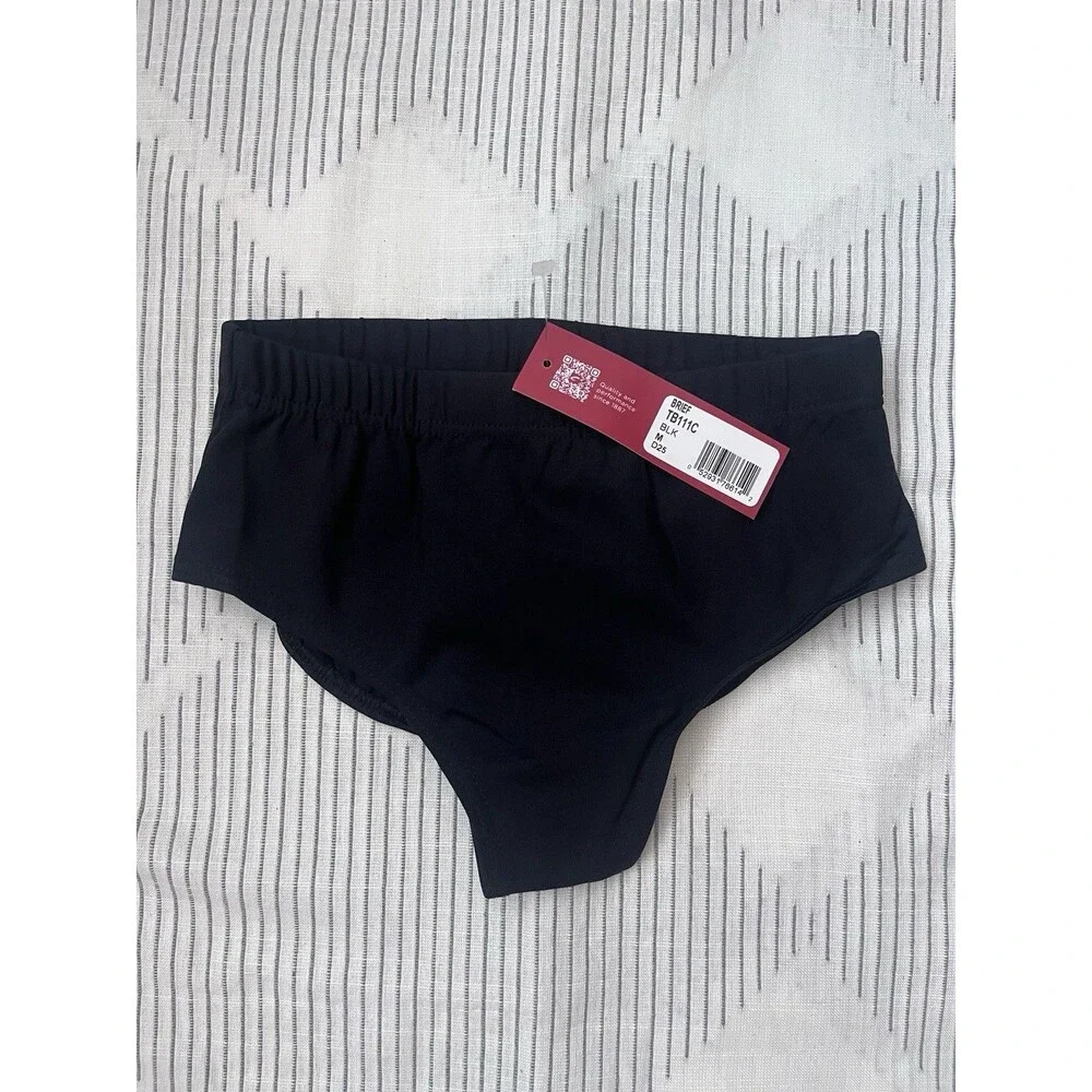 New Capezio Girls Brief Color Black Size Medium D25